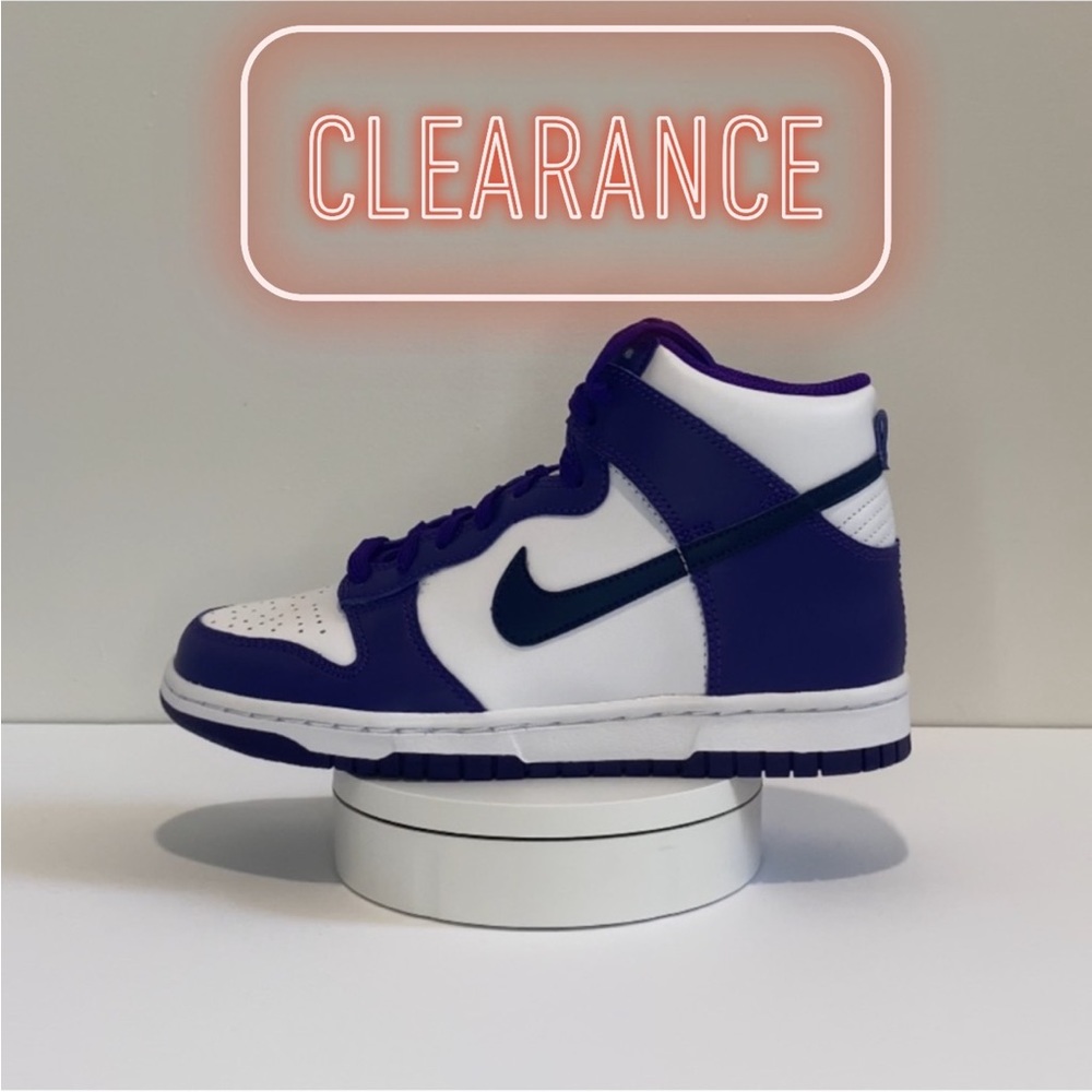 CLEARANCE- ⭐️ Nike Dunk High Electro Purple/Midnight Navy Shoes